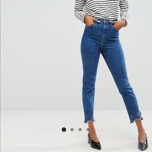 ASOS FARLEIGH High Waist Slim Mom Jean 30/32